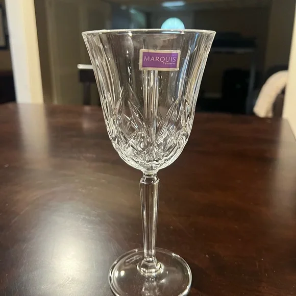 Waterford Off-White Crystal Wine Glass Elegant Drinkware
